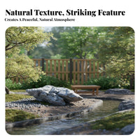 Lightweight PU Foam Landscape Rock Easy Installation PU Foam Fake Rock Long-Lasting Realistic Fake St Single All-Weather for Set Designers, Photographers, Yard, Patio, Pool Area, Photography Studio