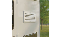 Rectangular RV Vent Cover with Screws Weatherproof Louvered Exhaust Grille Weather-Resistant Louvered Vent Cover Easy to Install for Recreational Vehicle Builders