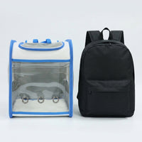 Pet Backpack for Cats, Large Capacity Cat Carrier with Transparent Dome, Outdoor Pet Backpack for Travel and Hiking, Patent 202030228427.3