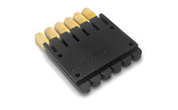 6 String Bridge Electroplated Surface String-Through Guitar Bridge Easy Installation Music Accessory for Luthiers