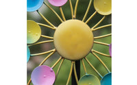 Colorful Garden Kinetic Garden Ornament Vibrant Colors Colorful Metal Wind