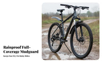 Front and Rear Mudguard Set Rainproof Mountain Bike Mudguard Set Full Coverage Bike Mudguards Wide Design Mountain Bike Spray