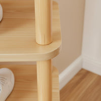 Space Saving Multi-Tier Shoe Rack Sturdy and Stable Narrow Shoe Rack Tool-No-Tool Assembly for Hallway, Closet