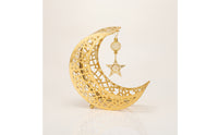 Moon Tray with Star Charm Multipurpose Display Holder Versatile Ornament for Eid