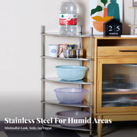 Space-Saving Multi-Tier Corner Shelf Sturdy Construction Multi-Tier Triangular Stand Easy Assembly Storage Rack Solid Shelves for Homeowners, Students, Office Workers, Bathroom, Kitchen, Bedroom, Living Room