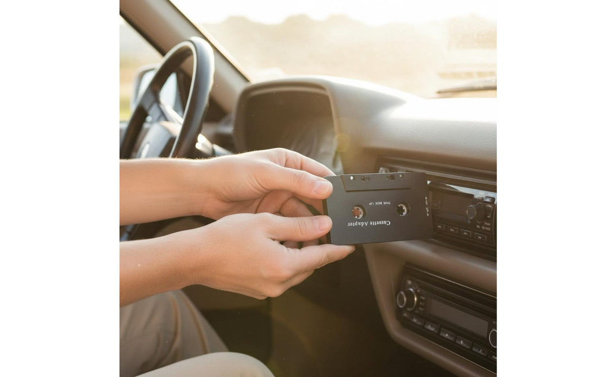 Cassette to Aux Adapter Plug and Vehicle Cassette Adapter Stereo Sound Quality Tape Player Audio Converter for Road Trips, Daily Commute