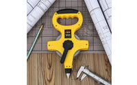 Handheld Lu Master Ruler Long Steel Tape Measure Sturdy Tape Measure with Carry Handle Portable for Carpenters