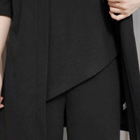 Loungewear Set for Women, Comfortable Polyester Long Pants Casual Wear, Flattering Two-Piece Pantsuit Solid Outfit Designed for a Perfect Fit