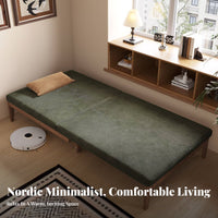 Space-Saving transformable Armchair Bed two-in-singleUse Pull-extendable Armchair Bed sturdy Wood Frame Living Room Furniture Extendable Design for Apartment Dwellers, Homeowners, Office Workers, Small Spaces, Bedroom