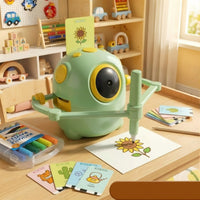 Early Learning Drawing Robot Screenscreenless Drawing Toy with Cards Easy to Use Educational Robot Interactive for Toddlers