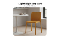 Stackable Armless Molded Chair Modern Design Molded Shell Chair Lightweight Dining Seat Easy to Clean for Office Workers, Event Planners, Kitchen, Restaurant, Meeting Room, Balcony