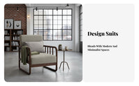 Japanese design Wooden Frame Sofa Minimalist Design Upholstered Two-Seater Available in Multiple Sizes Living Room Seating Thick Cushions for Apartment Dwellers, Cafe Owners, Homeowners, Bstraight from the packagingique, Reception Area, Bedroom, Entryway