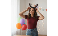 Horned Headband Black Devil Protrusions Headband Comfortable Costume Accessory for Halloween, Cosplay, Stage Performances