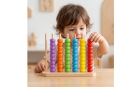 Child-Centered Bead Matching Toy Stacking Bead Sorting Board with Rods Educational Developmental for Homeschool