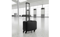 Makeup Trolley Case Layered Design Makeup Trolley Bag Full Rotation Wheels Rolling Train Case for Travel, Salon