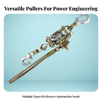 Multi-Functional Wire Rope Tightener Powerful Ratcheting System Ratchet Cable Puller Non-Slip Grip Handle for Electricians, Workshops, Farms