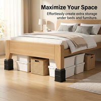 Furniture for Sofas and Bed Heightening Blocks, for Homeowners, Non-Slip Table Leg , 15x15cm Base 14cm Height