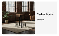 Modern Minimalist Design Stackable Square Stool Space-Saving Backless Seat Long-Lasting Household Furniture Reinforced Frame for Homeowners, Restaurant Owners, Dining Room, Kitchen, Small Apartments, Office