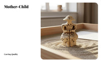 Sand Tray Counseling Model Resin Material Mother and Child Figurine Fine Workmanship Great Mother Deity Statue for Counselors, Mental Health Practices