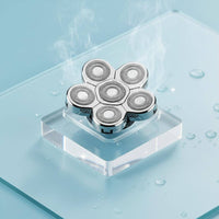 6-Head Rotary Hair Trimmer Washable Electric Accessory Waterproof and Washable Use