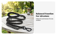 Car Safety Buckle Zinc Alloy Hardware Bungee Leash Padded Handle Pet Gear Elastic Bungee Dog Leash for Running
