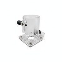 Long-Lasting Transparent Trimmer Base Sturdy Construction Transparent Router Base Milling Support for Woodworking, Workshop