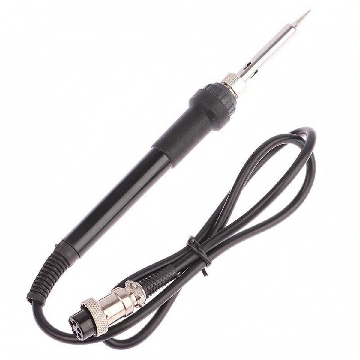 Ribbed Strain Relief Soldering Iron Handle Insulated Section Replacement Soldering Handle Attached Power Cord Repair Tool Tapered Body