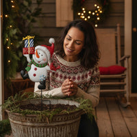Snowman Garden Stake Christmas Snowman Stake Decoration Yard Decor Holiday Outdoor
