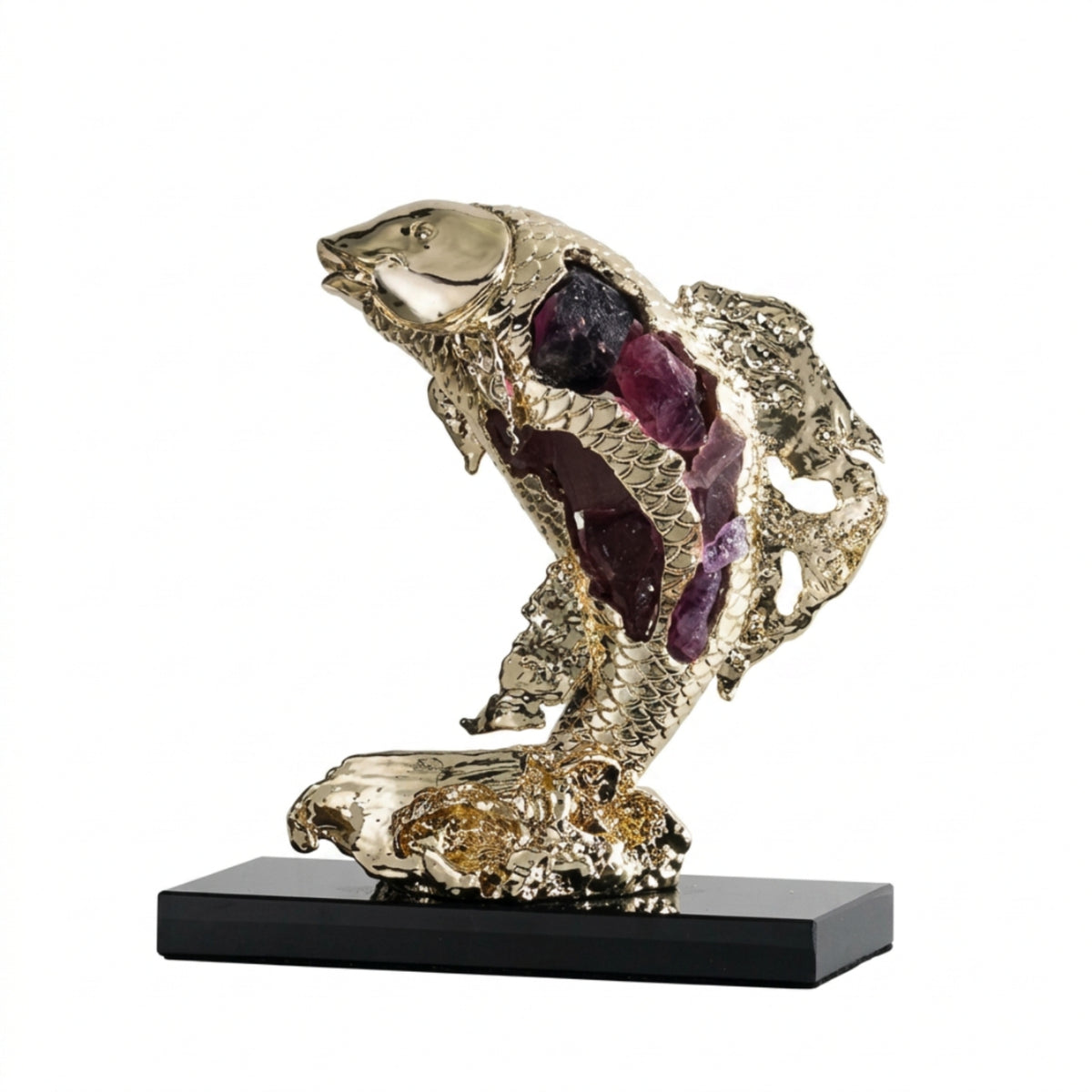 Aquatic Animal Sculpture Crystal Aquatic Animal Figurine Elegant for Living Room