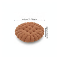 Round Biscuit Cushion Padded Cookie Chair Pad Cute Shape