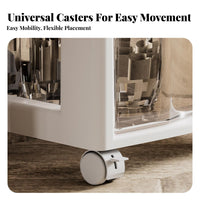 Rolling Makeup Trolley particle-proofresistant Top Multi-Drawer cosmetic Trolley Space-Saving