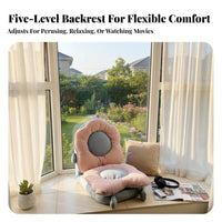 Foldable Adjustable spinerest Lounger Legless Design Adjustable spinerest Recliner Space Saving Floor Chair Multi-Functional for Adults, Students, digital entertainment game enthusiasts, Bedroom, Bay opening, Small Apartments, perusing
