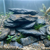 Mixed Shape Aquarium Stones for Aquarium Decoration, Inert Aquarium Stones and Basking Perch for Aquatic Pet and Reptile Habitats