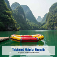 Hard Bottom Inflatable Kayak, Reinforced Raft, Durable Fishing Boat, Dual Chamber, Drifting, Emergency Use, Multi-purpose