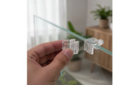 Secure Screw Mount Aquarium Hydroponic Bracket Transparent Design Hanging Aquatic Aquarium Planter Modular Aquatic Aquarium Plant Clip Long-Lasting for Aquascapers