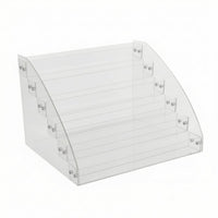 Acrylic Pin Stand Transparent Stepped Pin Holder Space-Saving Acrylic Display Stand for Room Decor