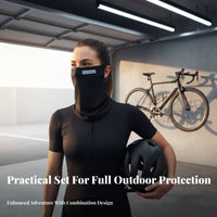 Ice Silk Face Scarf Lightweight Protection Face Cover Breathable Neck Tube with Ear Loops Quick-Dry Cooling Sun Face Cover