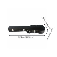 Moisture-Proof Wooden Bass Guitar Case Lock and Key Electric Bass Hard Case Chrome Hardware
