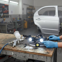 Adjustable Mount Paint Illumination Lamp Portable Tool Accessory for Auto Body Painters, Garage, Workshop