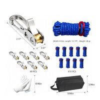 8 Pieces Rope Tensioner Rustproof Rope Adjuster Clip Heavy Duty Tightening Tool for Hikers, Camping, Outdoor, Cargo Securing