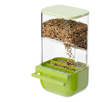 Clean-feed Bird Feeder and Bird Cage Feeder, Automatic Budgie Feeders for Cages, Hull Separation Perch for Cockatiel and Lovebird Use