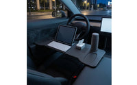 Foldable Car Tray Table Long-Lasting Car Tray with Cup Holder Stable Space-Saving for Commuters, Road Trips