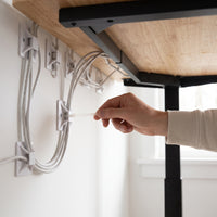 Self-Adhesive Cable Tie Mounts for Wire Management, Square Base
