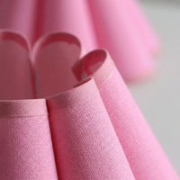 Table Lamp Lampshade with Flower Petal Shape Design for Girls Bedroom, Cloth for Ceiling Light or Bedside Soft Textile Shade