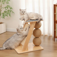 Cat Climbing Frame Indoor Cat Scratching Tree with Play Toys Multifunctional for Cats, Kittens