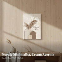 2 Pieces Warm and Cozy Nordic Abstract Figure Painting Fade-Resistant Cream Aesthetic Minimalist Wall Decor Abstract Wall Art for Interior Design Enthusiasts, Gift Givers, Living Room, Bedroom, Home Office, Hallway