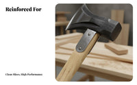 Double-Function-Use Design Octagonal Head Splitting Axe Heavy Duty Axe Hammer Ened Blade Wood Chopping Maul Anti-Corrosive for Homeowners, Construction Workers, Woodland, Bonfire Setup, Camping, Campsite