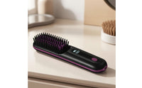 Cordless Hair Straightener Brush Portable Hair Straightener Brush for Mobile Users, Travel, on the Go
