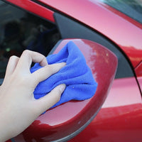 21-Ply Microfibre Cloth and Serged Microfibre Towel, Multi-Purpose Thin Design for Car Paint and Glass, Strong Water Absorption for Screens