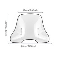 Universal Motorcycle Wind Deflector Hand Protection Windshield Windproof Front Windscreen for Motorcyclists
